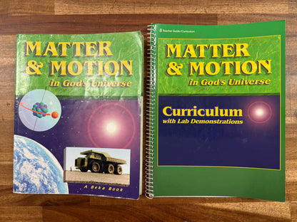 Abeka Science Gr 8 Matter & Motion 1st Ed SET of 5 (Good)