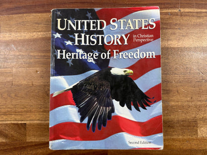 Abeka US History Heritage of Freedom 2nd Ed Gr 11 Text (Fair)