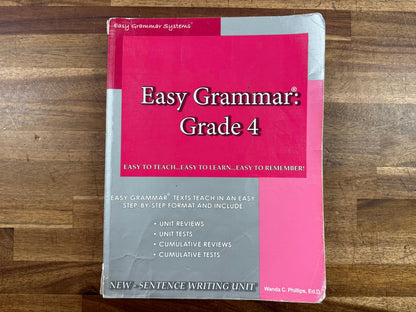 Easy Grammar 4 Teacher Edition - Wanda Philips (VG)