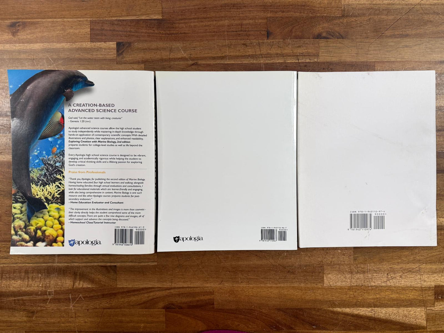 Exploring Creation w Marine Biology 2nd Ed SET of 3 (VG)