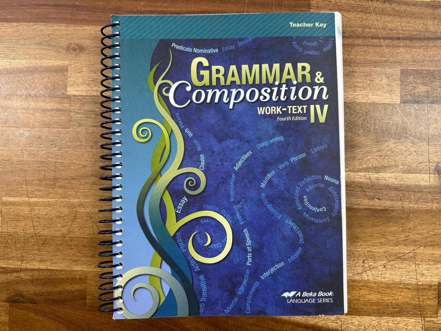 Abeka Grammar & Composition IV 4th Ed Worktext Key (VG)