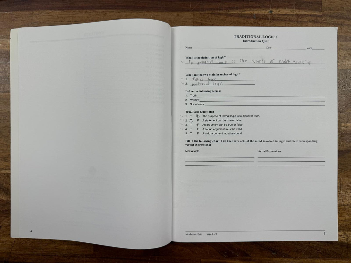 MP Traditional Logic I 2nd Ed SET Text Workbook Tests & Key