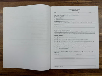 MP Traditional Logic I 2nd Ed SET Text Workbook Tests & Key