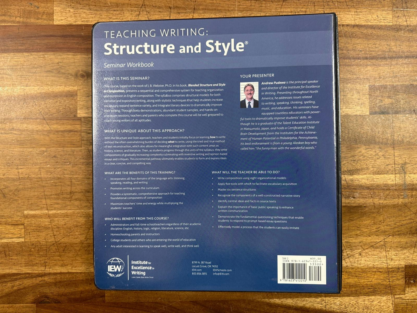 Teaching Writing Structure & Style Seminar Workbook 2nd Ed