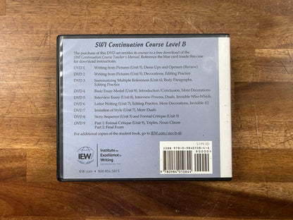 IEW Student Writing Intensive Continuation Course Level B