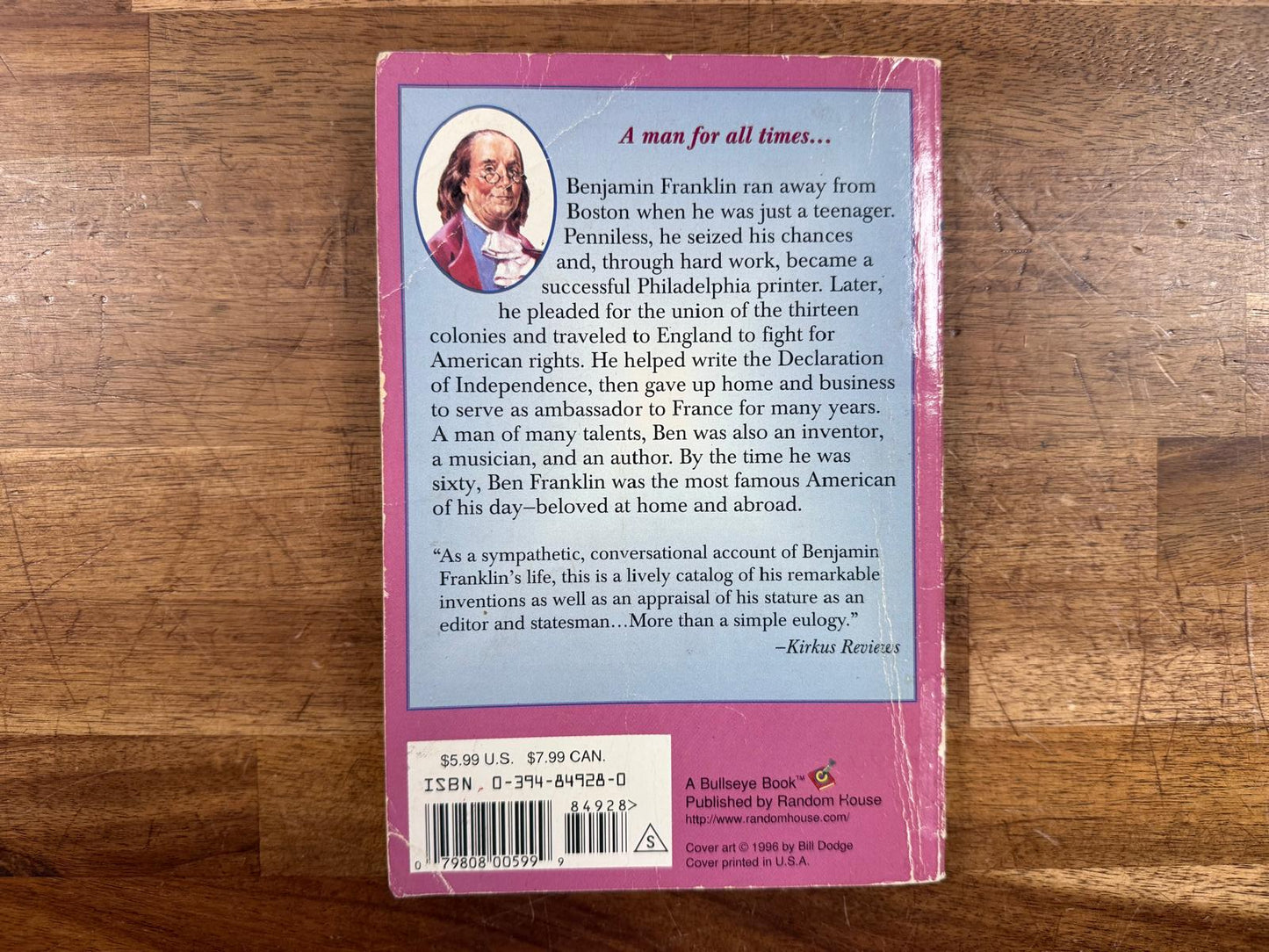 Ben Franklin of Old Philadelphia - Margaret Cousins (Good)