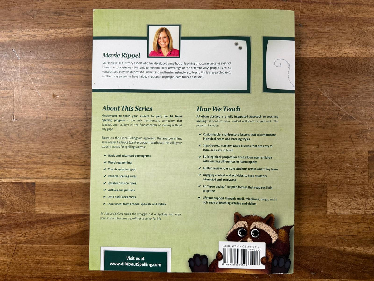 All About Spelling Level 2 Teacher Manual Color Ed 2023 (VG)