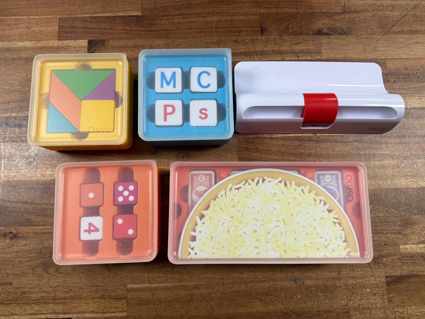 Osmo iPad Base Numbers Words Tangram Money Lot of 5