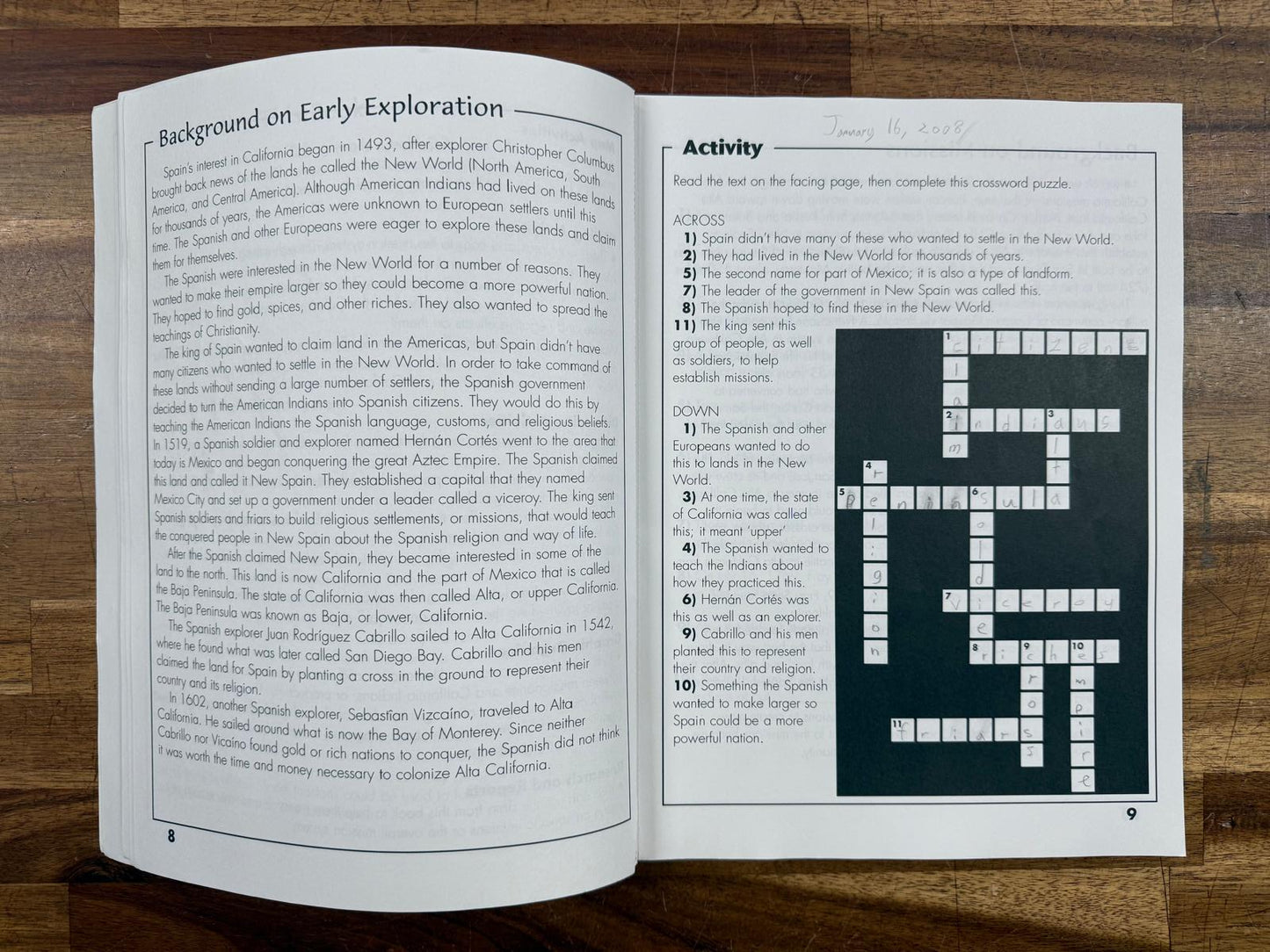 The California Mission Activity Book - Kay Ward (Good)
