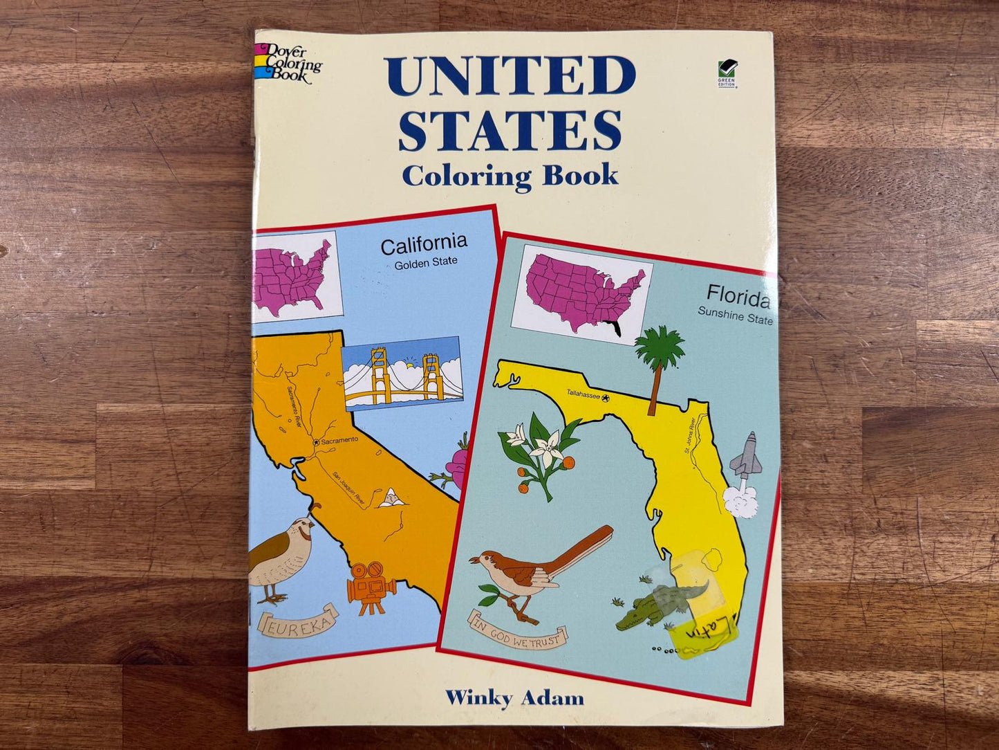 United States Coloring Book Dover History Coloring (Good)