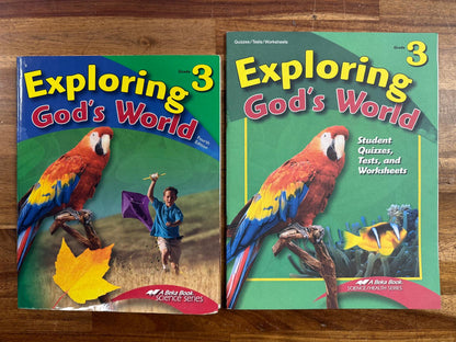 Abeka Exploring God's World 4th Ed Grade 3 Science SET (VG)