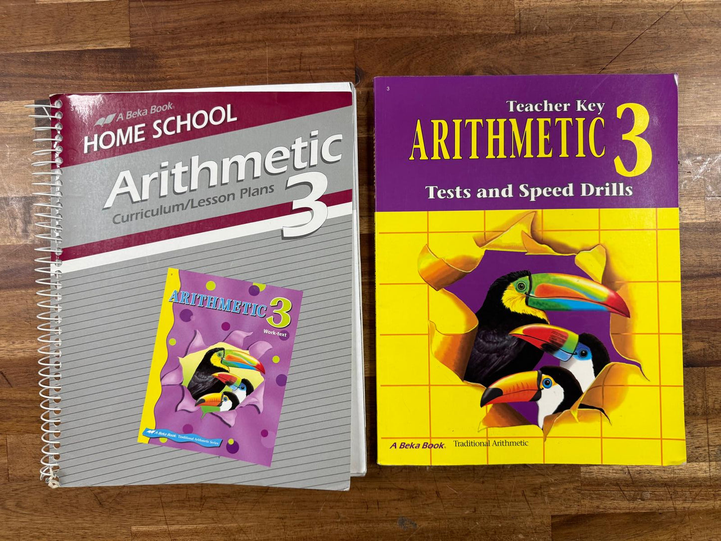 Abeka Arithmetic 3 4th Ed Lesson Plans & Keys SET (VG)
