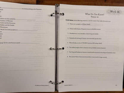 The Mystery of History Volume 1 (3rd Ed) - Black Binder