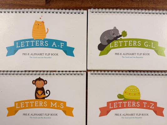 TGTB Pre-K Alphabet Flip Book A-7 (Four Books)