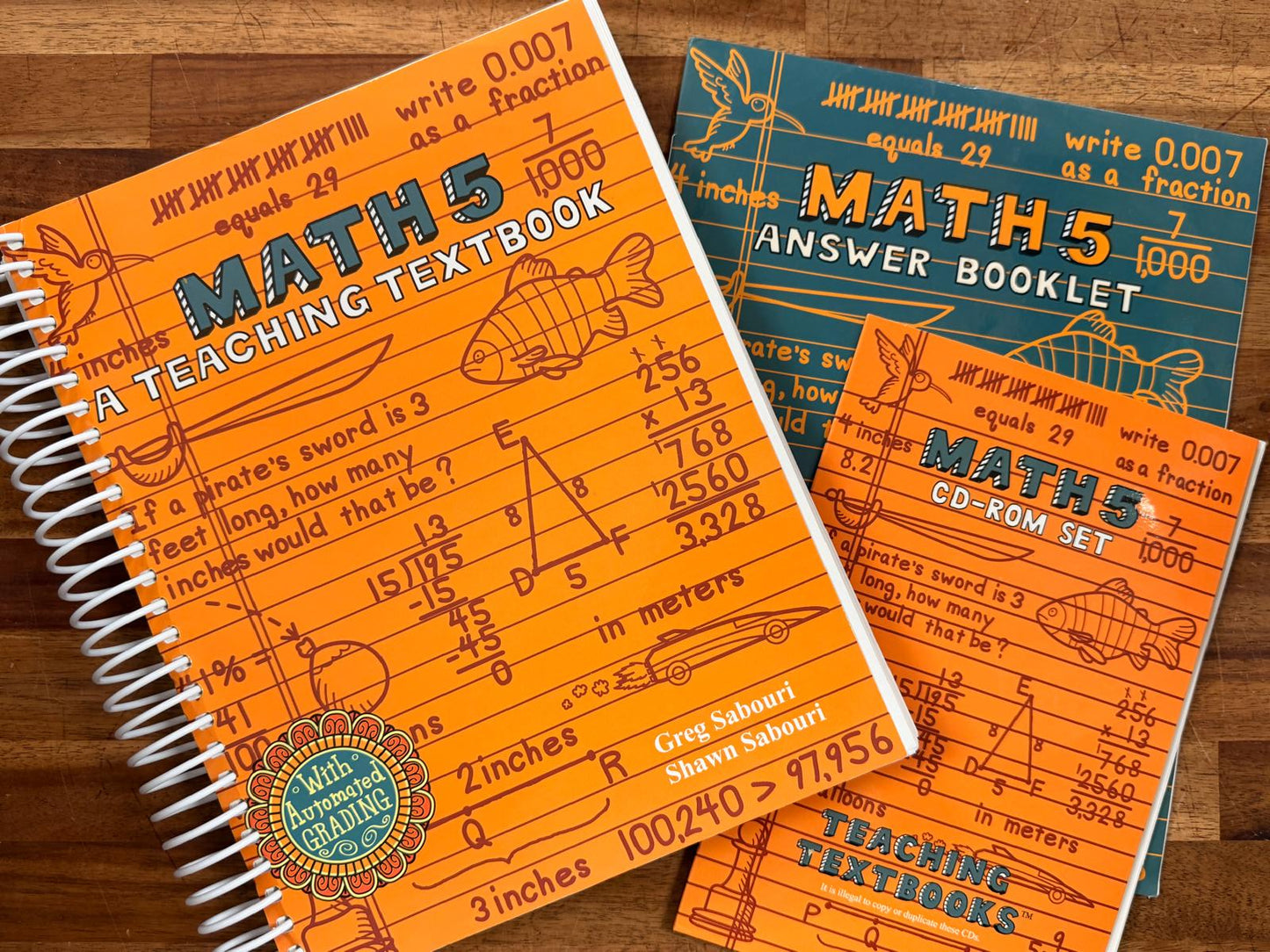 Teaching Textbooks Math 5 SET - Textbook, AnswrKy, CD