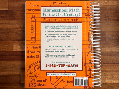 Teaching Textbooks Math 5 SET - Textbook, AnswrKy, CD
