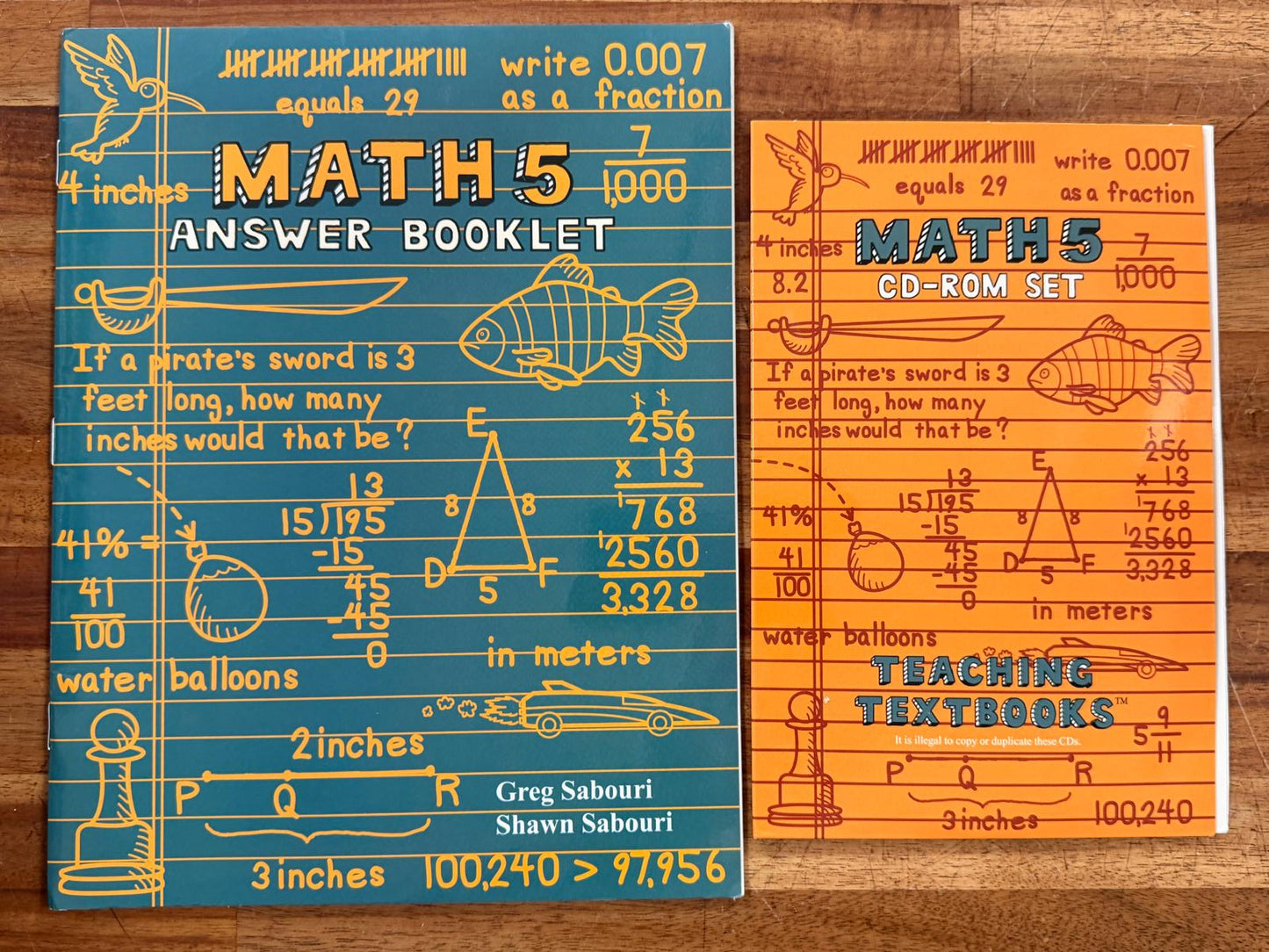 Teaching Textbooks Math 5 SET - Textbook, AnswrKy, CD