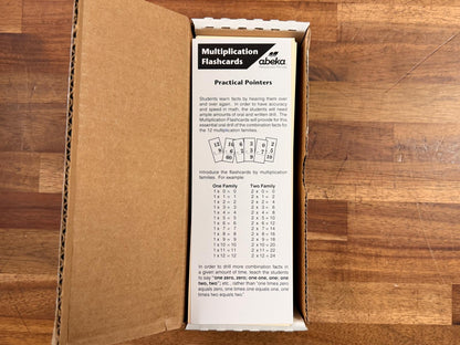 Abeka Multiplication Flashcards Item 13733212