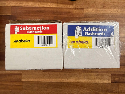 Abeka Addition and Subtraction Flashcards