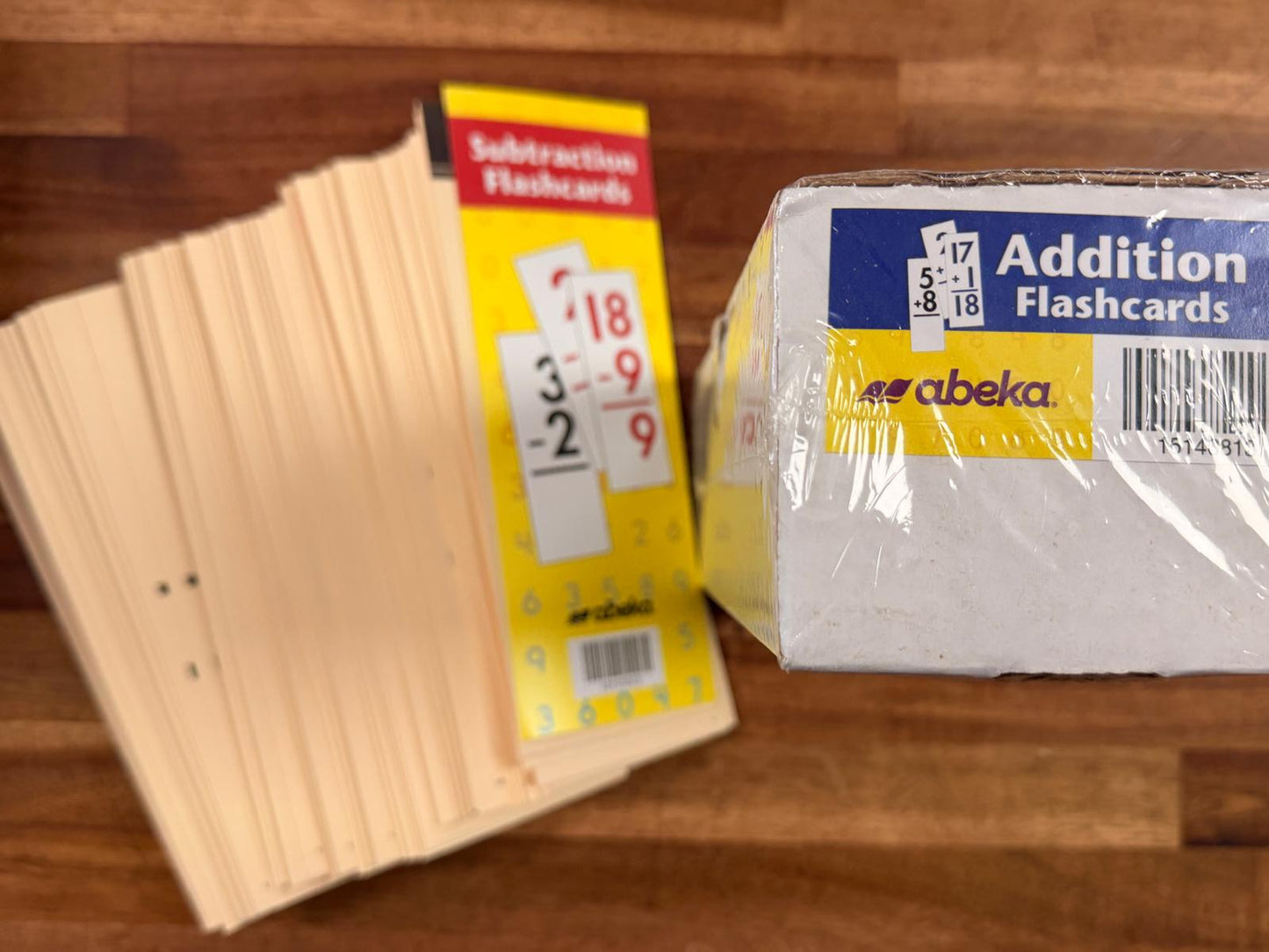 Abeka Addition and Subtraction Flashcards