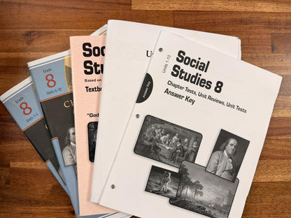 CLE Social Studies 8 LOT of 5 Teacher Guide Bundle (VG)