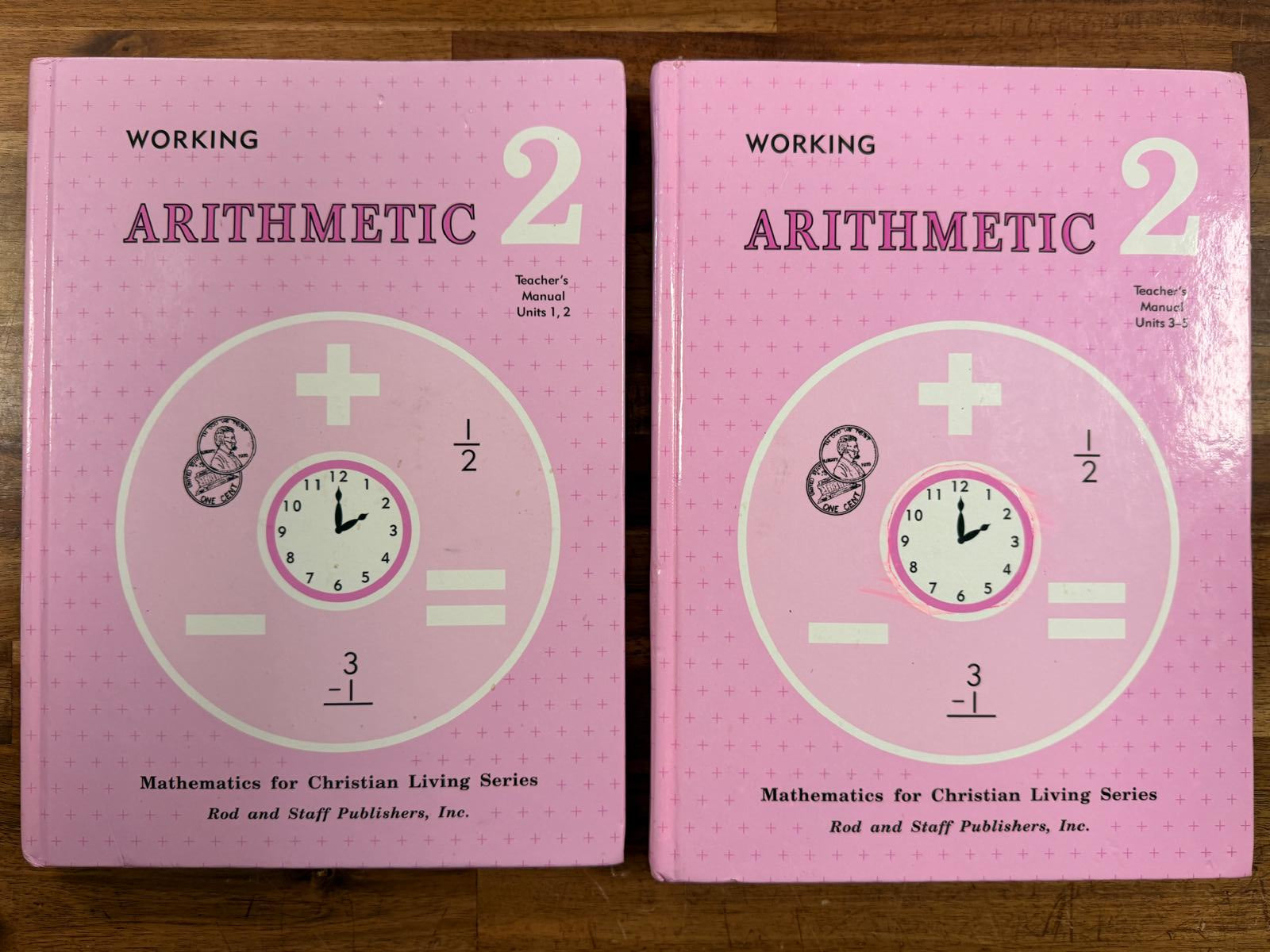 Rod & Staff Working Arithmetic 2 LOT of 2 Units 1-5