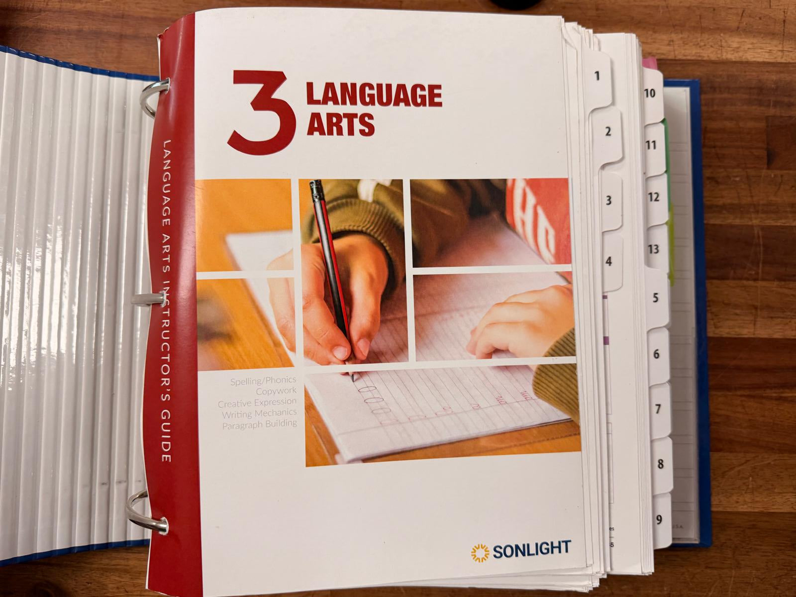 Sonlight 3 B+C Instructor's Guide Binder LA World History Science