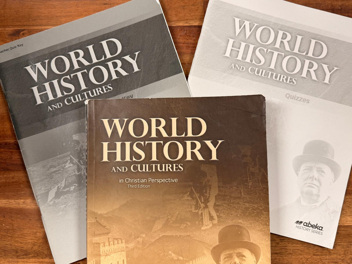 Abeka World Histoy and Cultures 3rd Ed LOT of 3