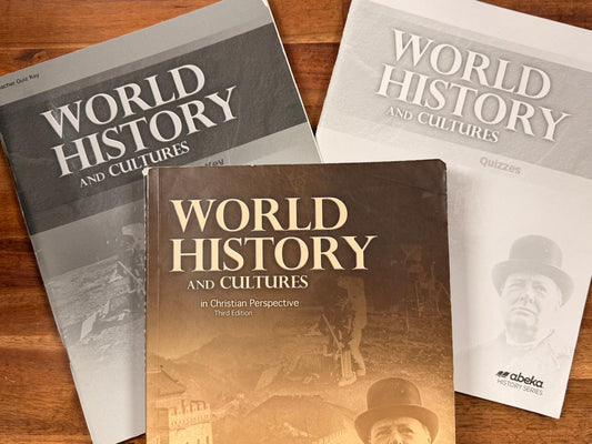Abeka World Histoy and Cultures 3rd Ed LOT of 3