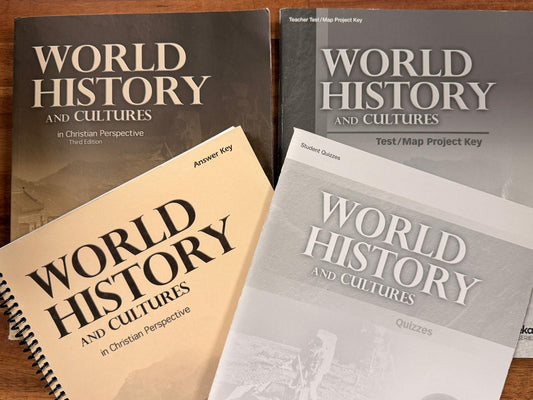 Abeka World Histoy and Cultures 3rd Ed LOT of 4