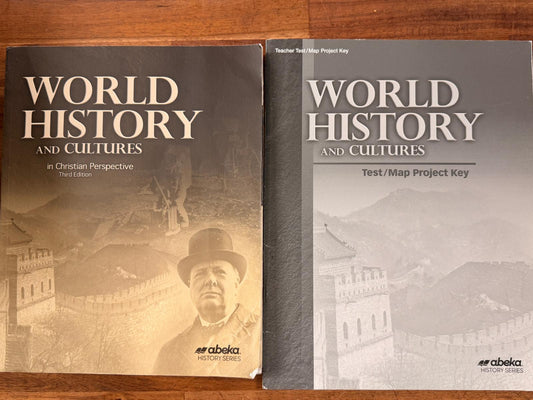 Abeka World Histoy and Cultures 3rd Ed LOT of 4