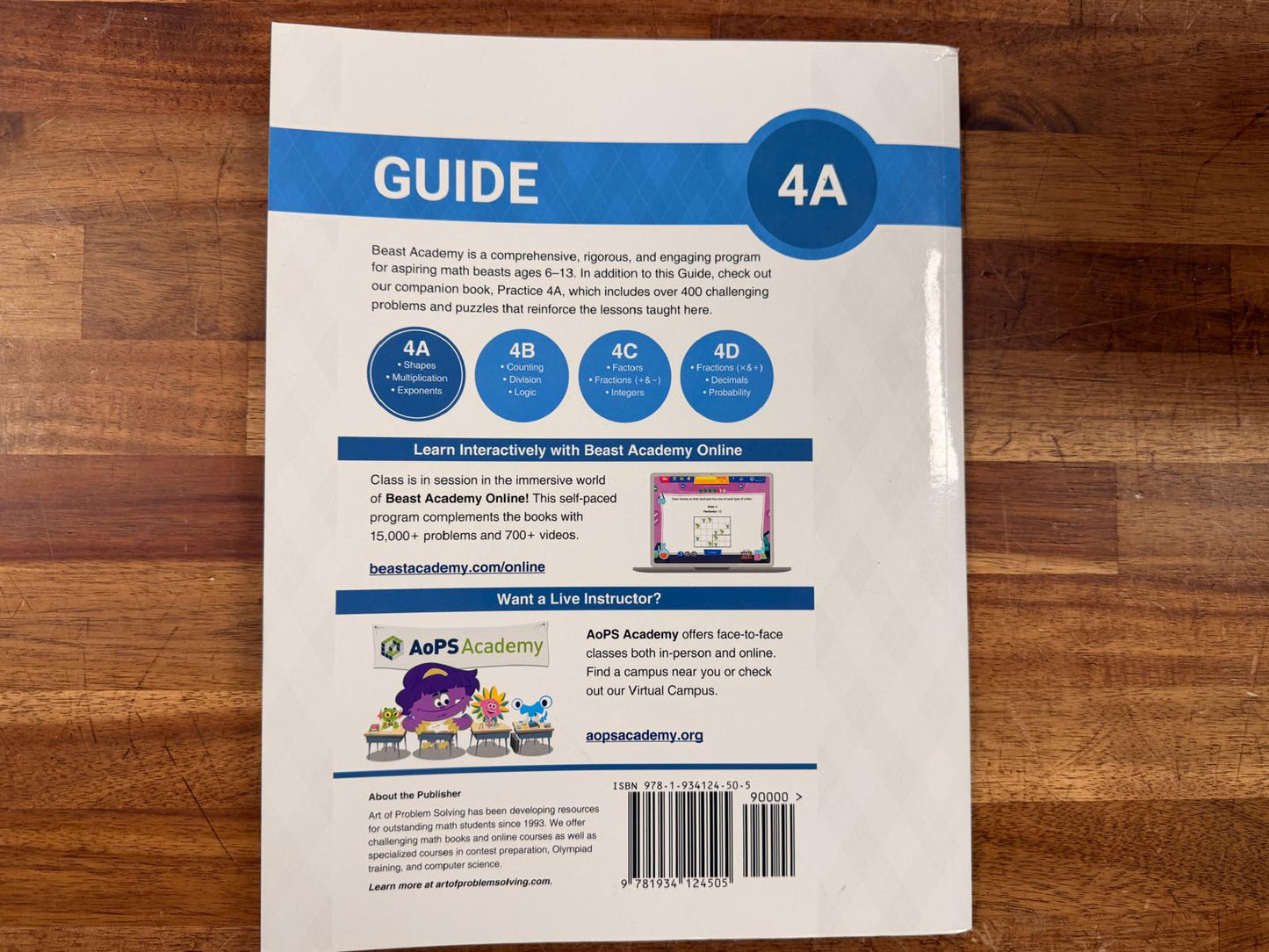 Beast Academy Math Guide 4A
