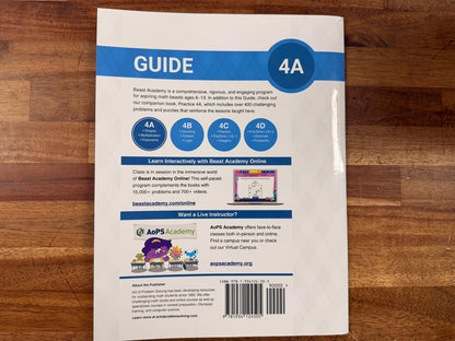 Beast Academy Math Guide 4A