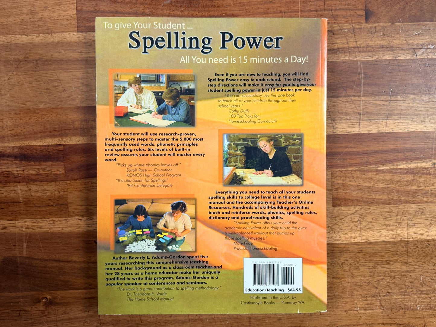 Adams-Gordon's Spelling Power - 5th Ed