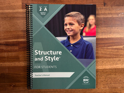 IEW Struture and Style 2A Teacher's Manual (CLEAN)