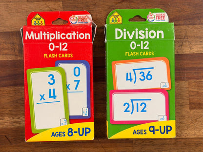 Flashcards - Multiplication & Division - School Zone