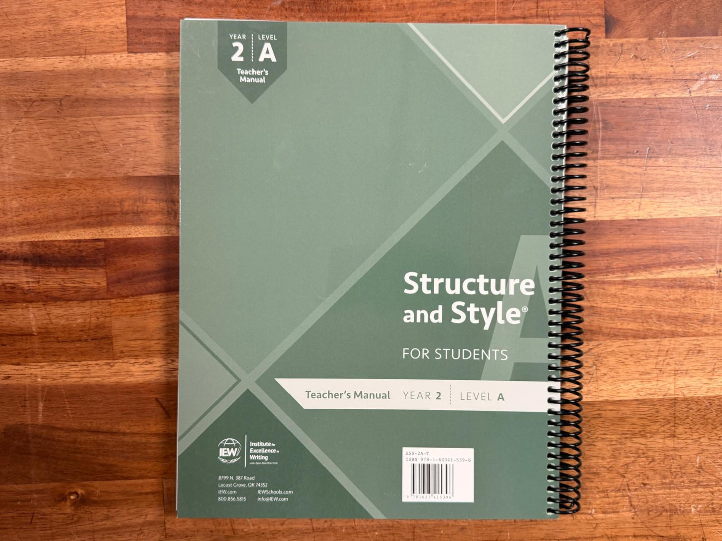 IEW Struture and Style 2A Teacher's Manual (CLEAN)