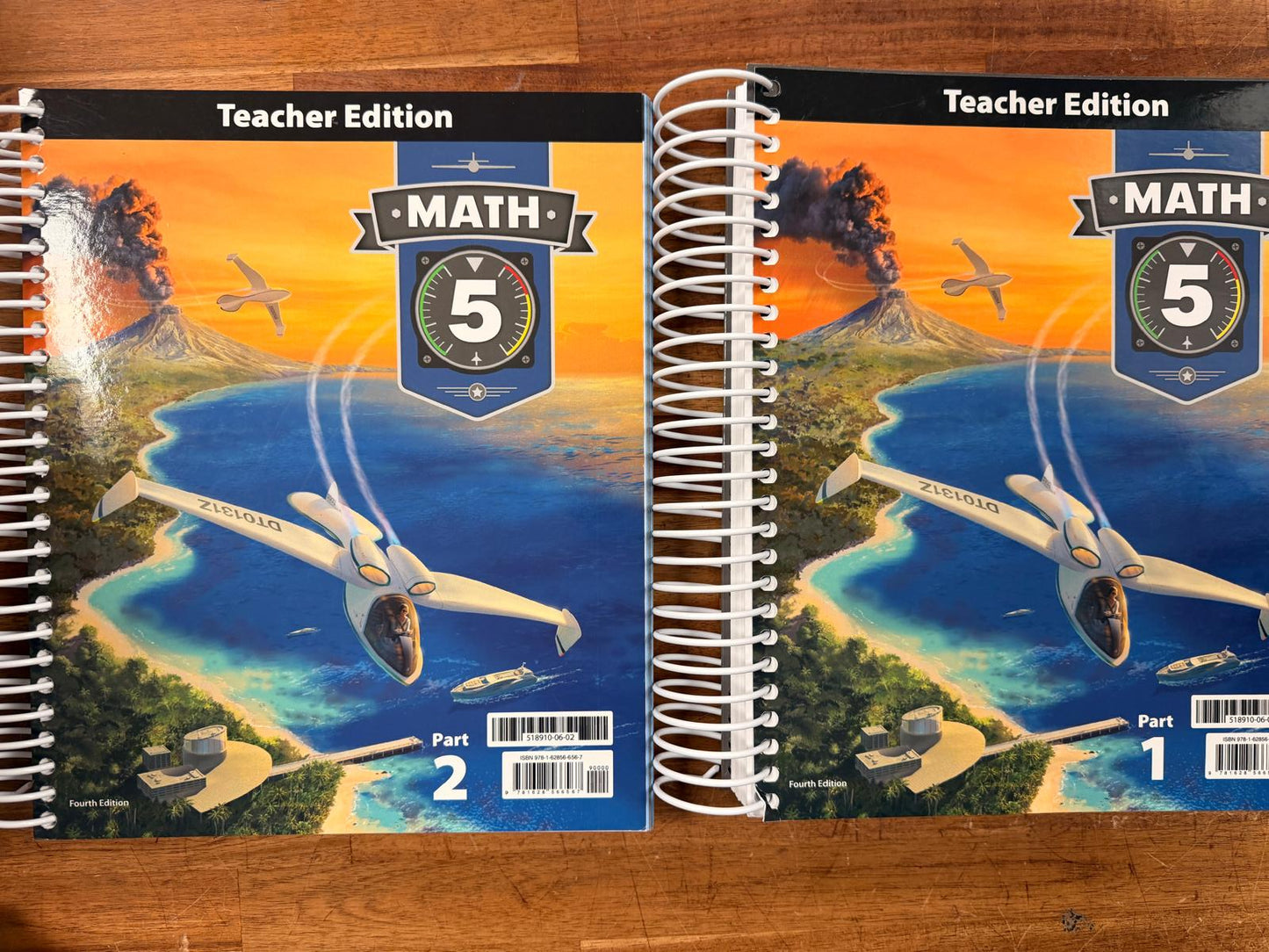 BJU Press Math 5 Teacher Edition Part 1 & 2 - 4th Edition