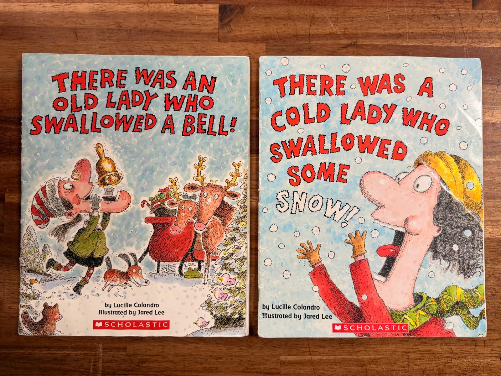There Was An Old Lady Books - LOT of 2