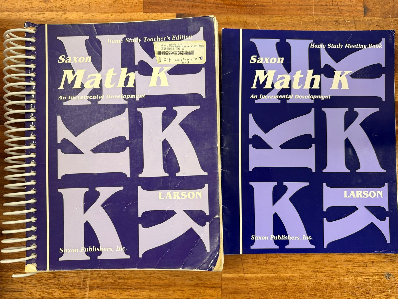 Saxon Math K Home Study Teacher's Edition & Meeting Book