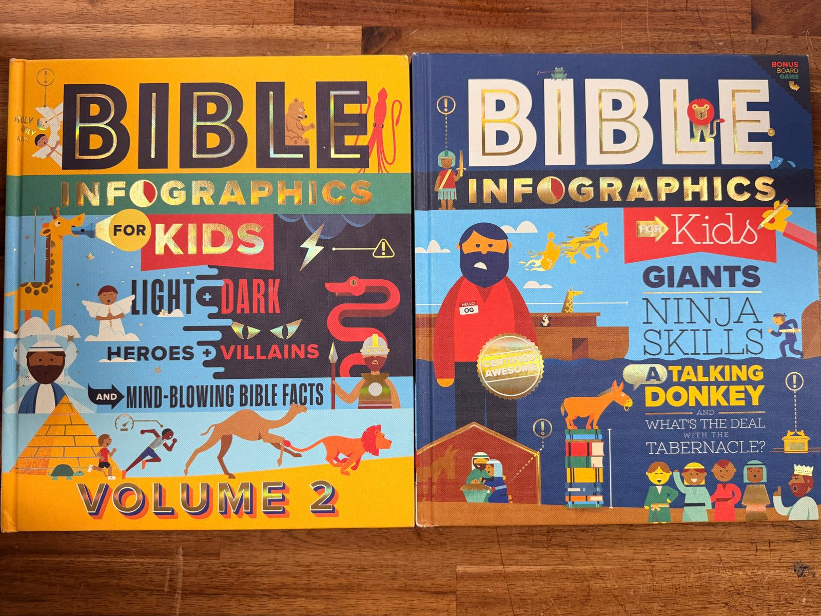 Bible Infographics for Kids LOT of 2