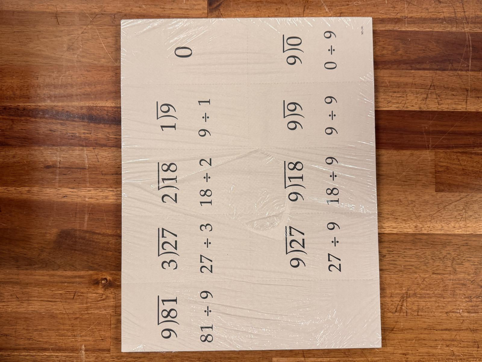 Saxon Math 3 1E Workbook Fact Card Set (NEW)