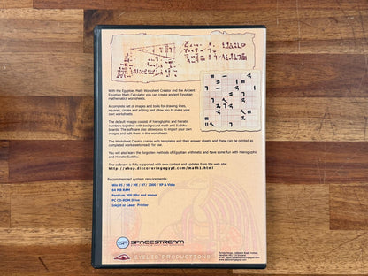 The Egyptian Math Worksheet Creator CD-ROM
