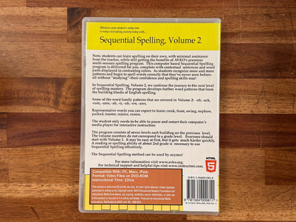 Sequential Spelling 2 (Version 2.5) DVD