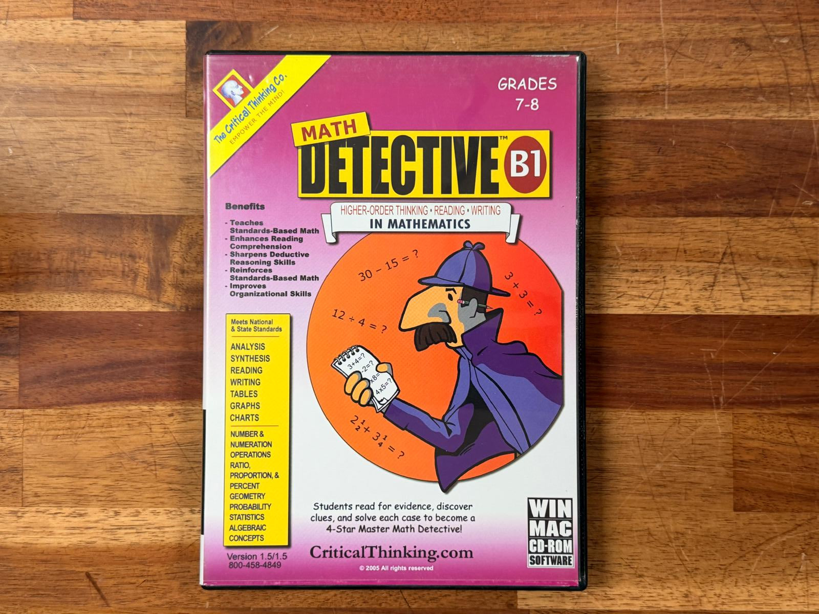 DVD - The Critical Thinking Co. - Math Detective B1