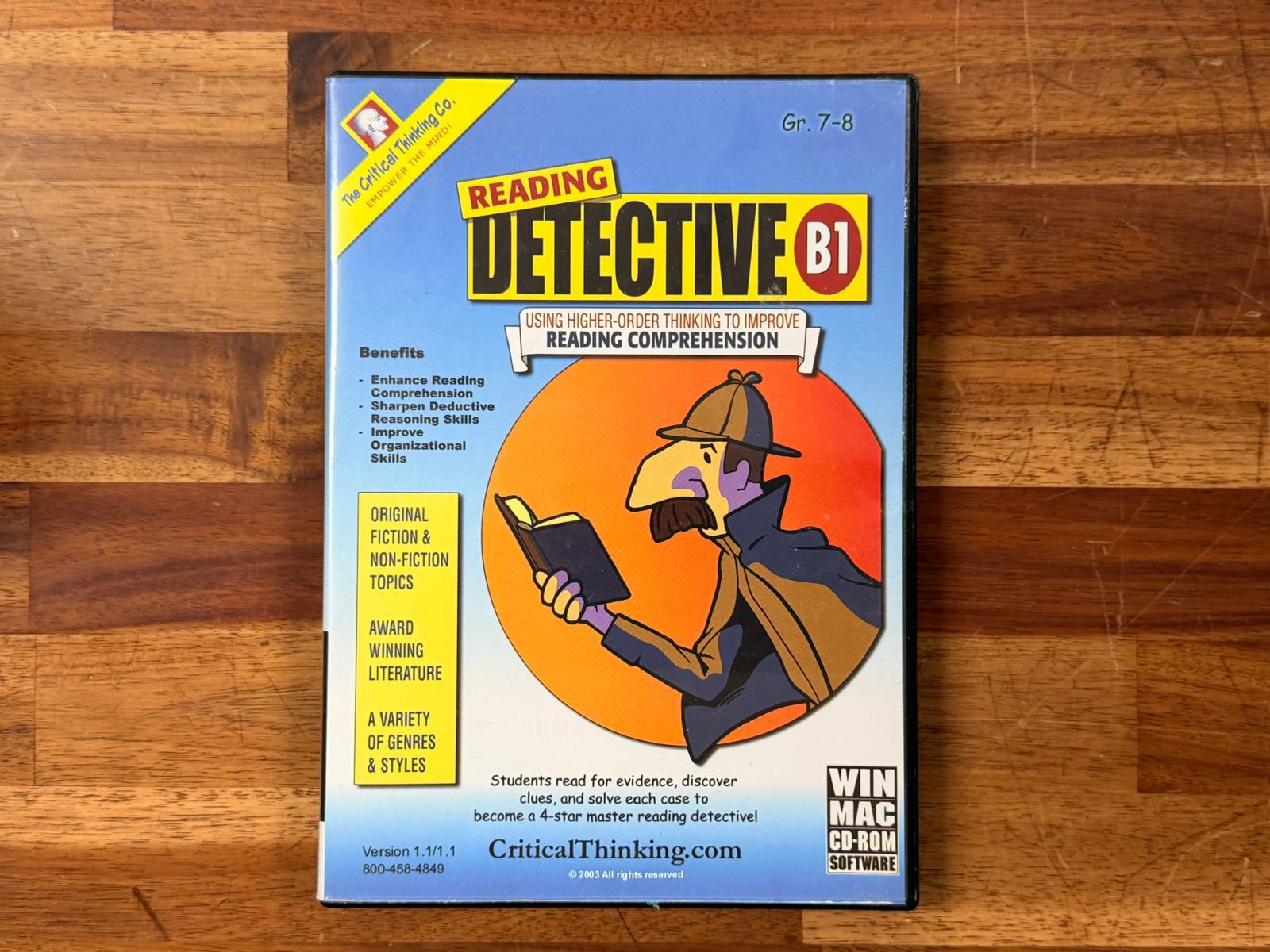 DVD - The Critical Thinking Co. - Reading Detective B1