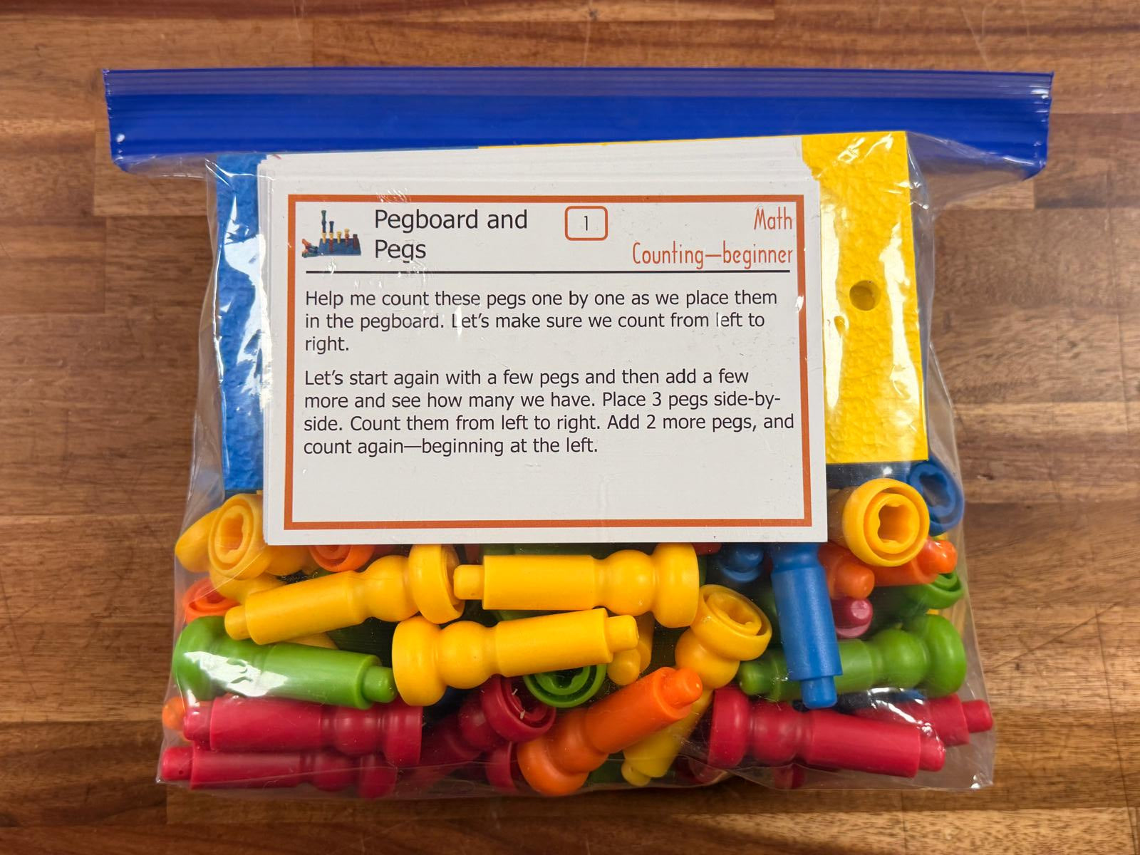 55ct Stacking Math Pegboards & Peg Set