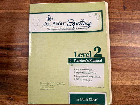 All About Spelling - Level 2 - Teacher's Manual w/ Extras
