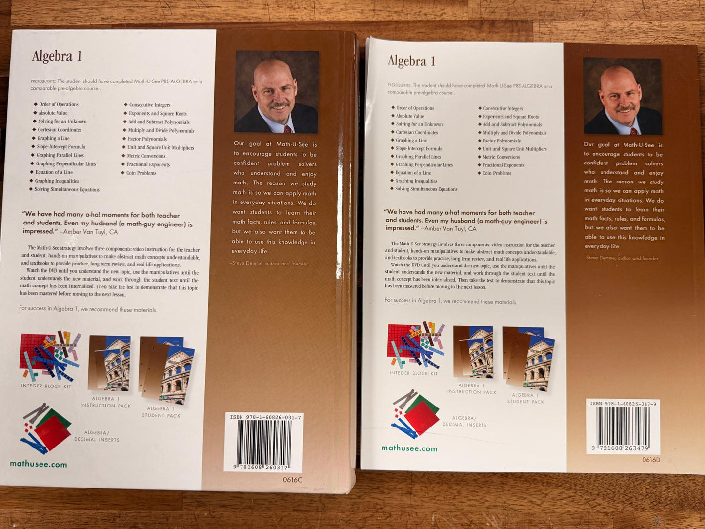 Math-U-See Algebra Instruction Manual & Tests - Very Good