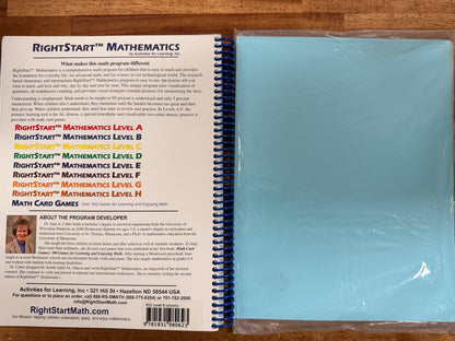 RightStart Mathematics Level B 2nd Ed Lesson & Appendix